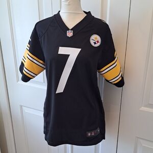 Nike On The Field Boys NFL Pittsburg Steelers Ben Roethlisberger Jersey L(14-16)